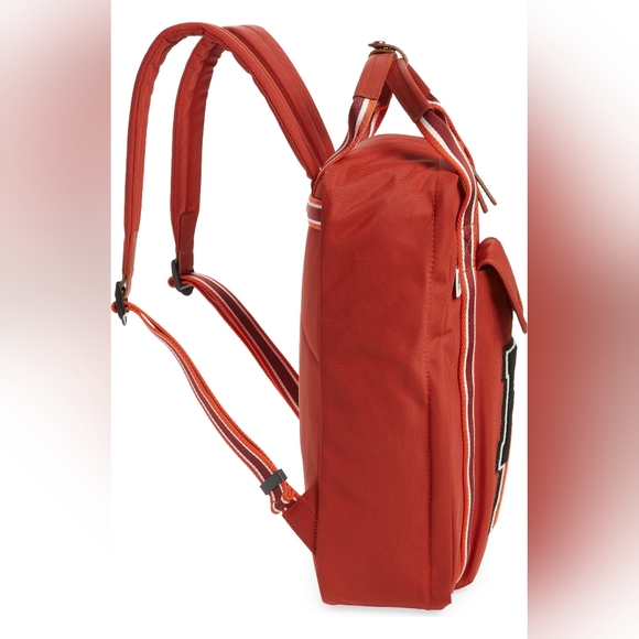 NWT Hugo Boss x Russell Athletic Square Backpack Red - Picture 4 of 16